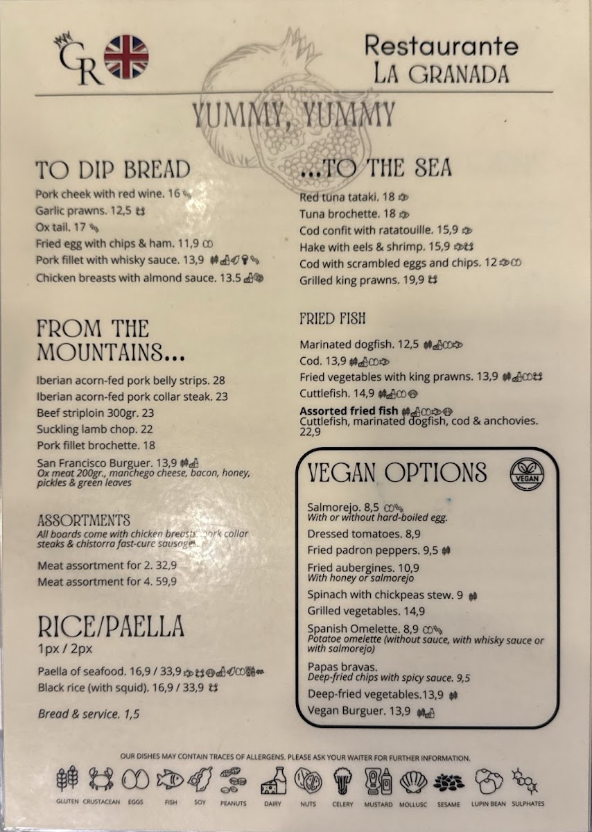 La Granada Restaurante Menu - Image 2