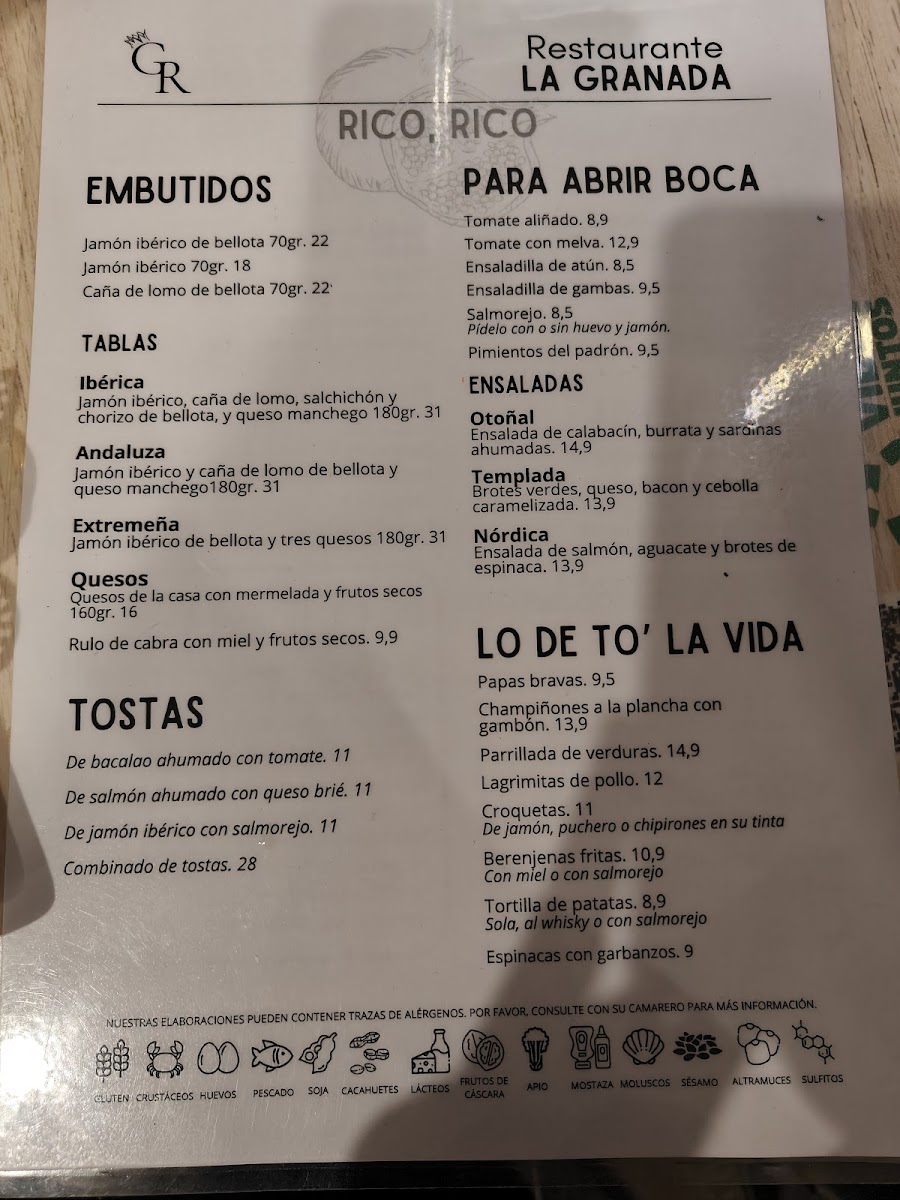La Granada Restaurante Menu - Image 4